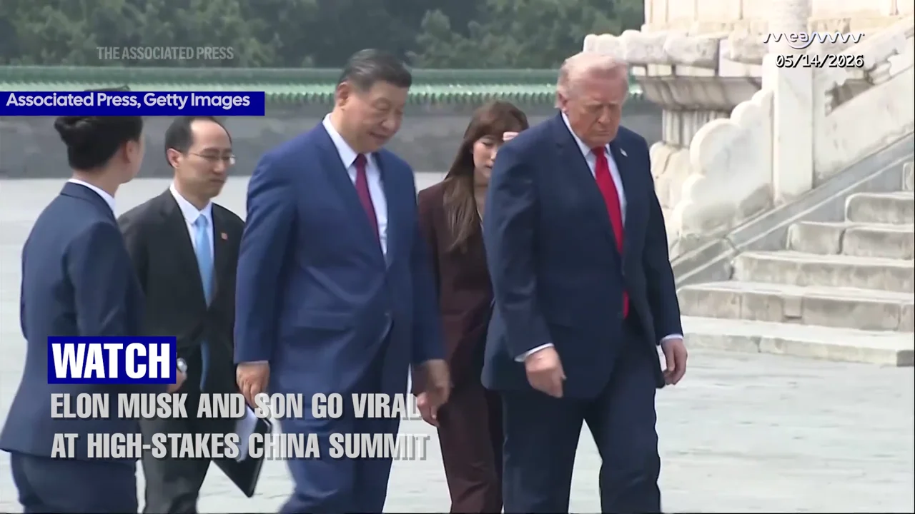 WATCH: Elon Musk Brings X Æ A-Xii to High-Level China Talks