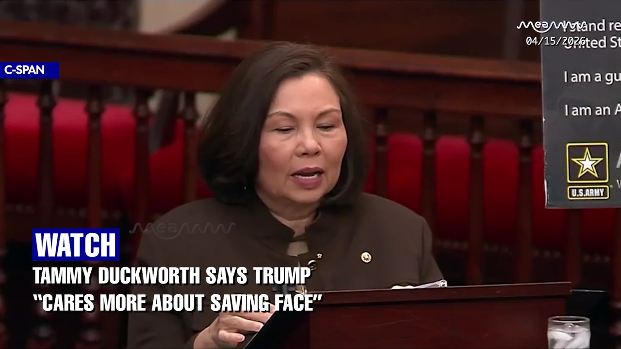 "Why The Hell Can't You Do Your Job?" - Duckworth Blasts Trump Over Iran War