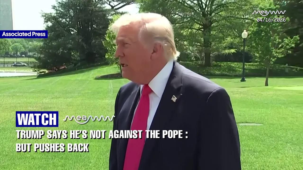 "I'm Not Fighting the Pope" — Trump Breaks Silence on Leo XIV Feud While Standing Firm on Iran Nukes