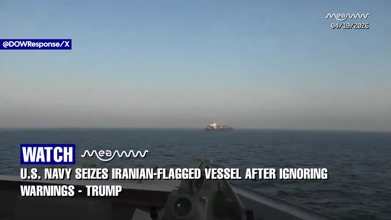 WATCH - U.S. Navy Seizes Iranian Vessel in Dramatic High-Seas Confrontation