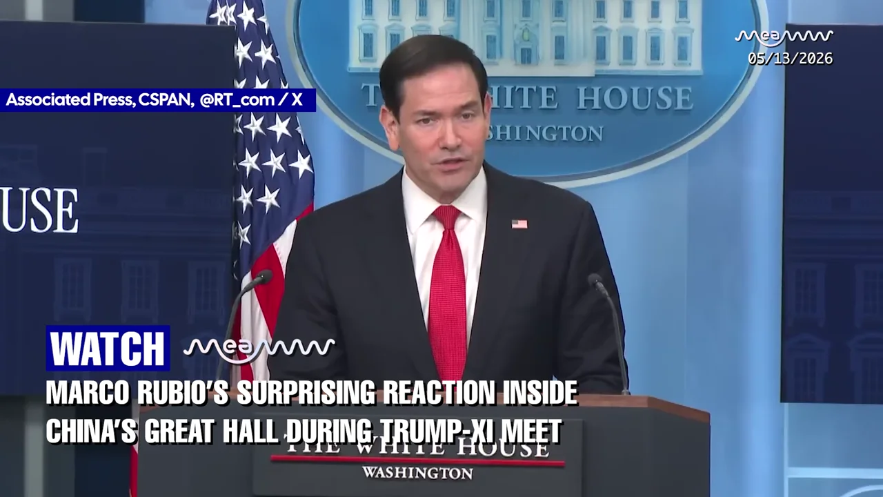 WATCH: Marco Rubio Stunned by Grandeur of China's Great Hall of the People!