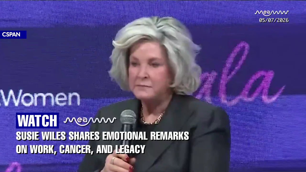 “I DON’T COMPLAIN”: Watch Susie Wiles’ Emotional Cancer Battle Speech!