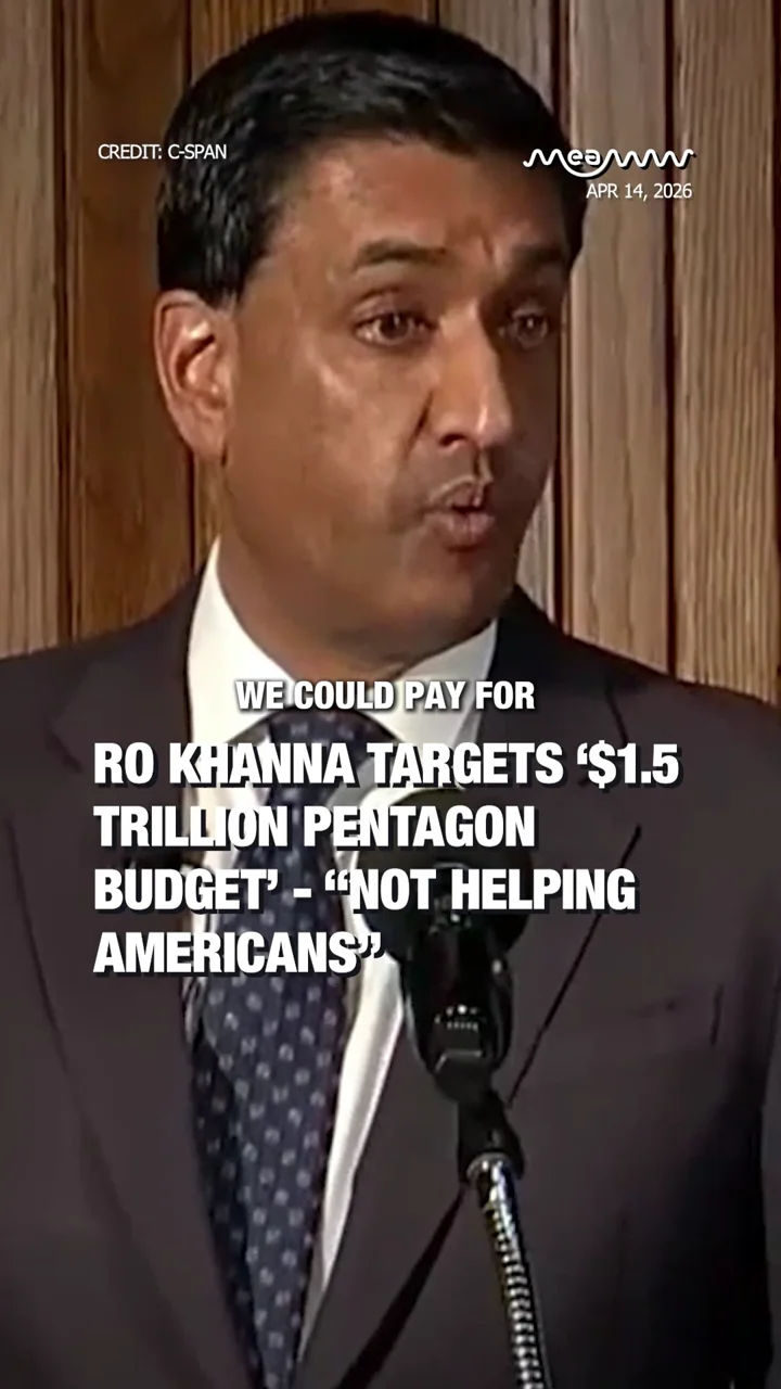 Ro Khanna targets ‘$1.5 trillion Pentagon budget’ - “Not helping Americans”