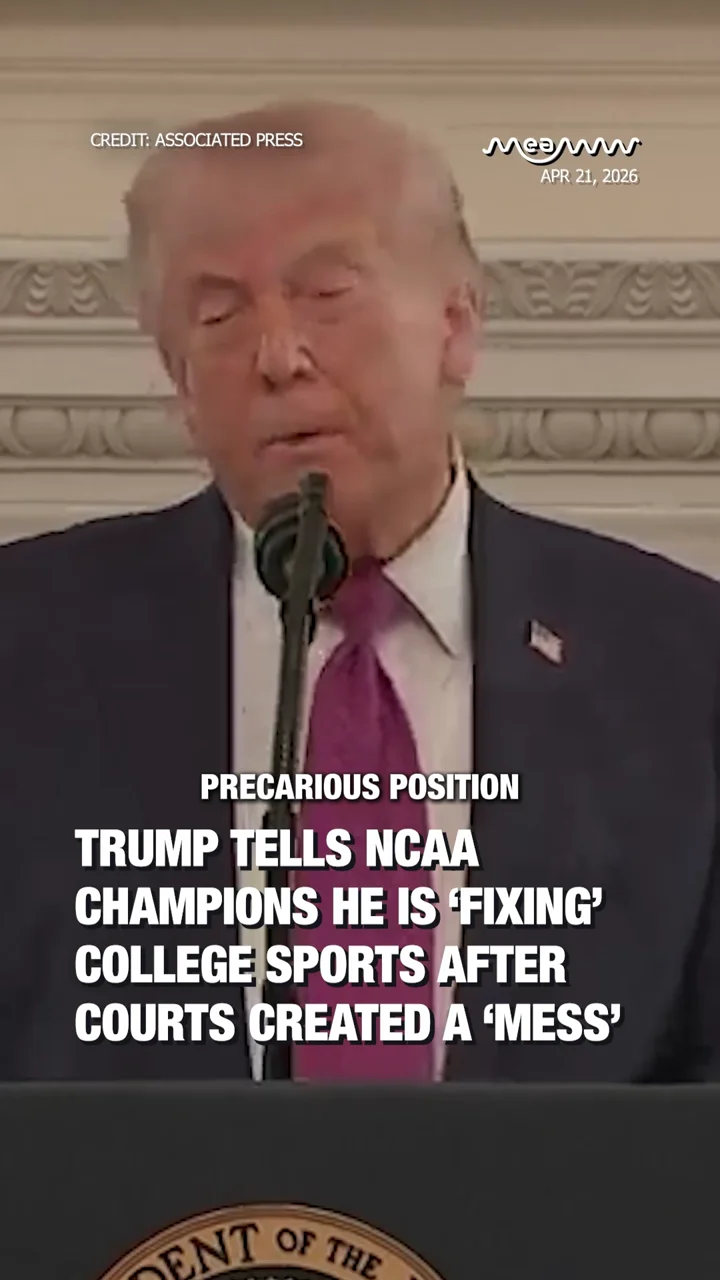 Trump tells NCAA champions he is ‘fixing’ college sports after courts created a ‘mess’