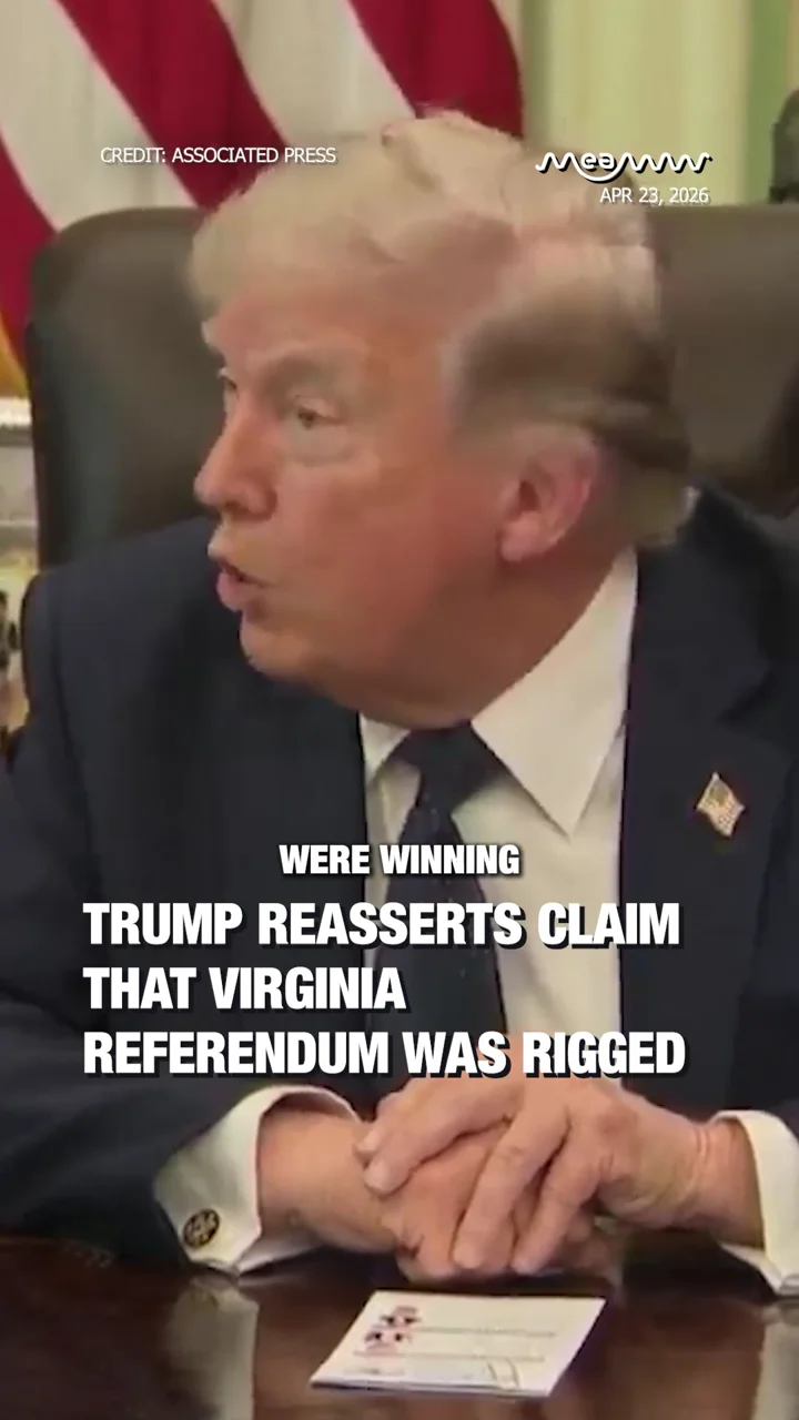 Trump reasserts claim that Virginia referendum was rigged