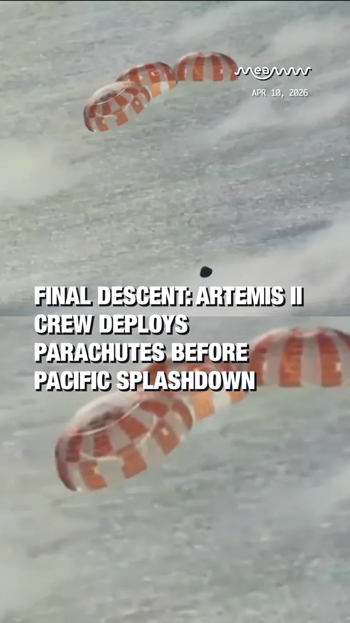 Final Descent: Artemis II Crew Deploys Parachutes Before Pacific Splashdown