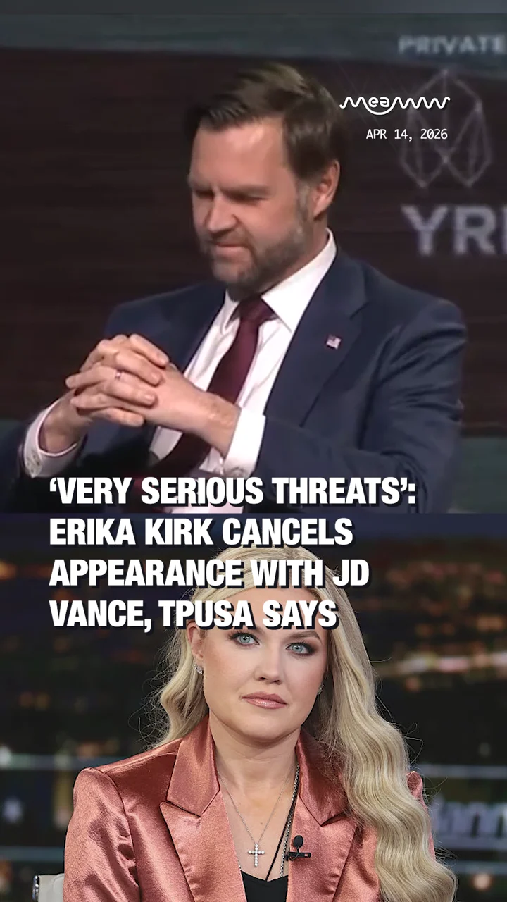 ‘Very Serious Threats’: Erika Kirk Cancels Appearance with JD Vance, TPUSA Says