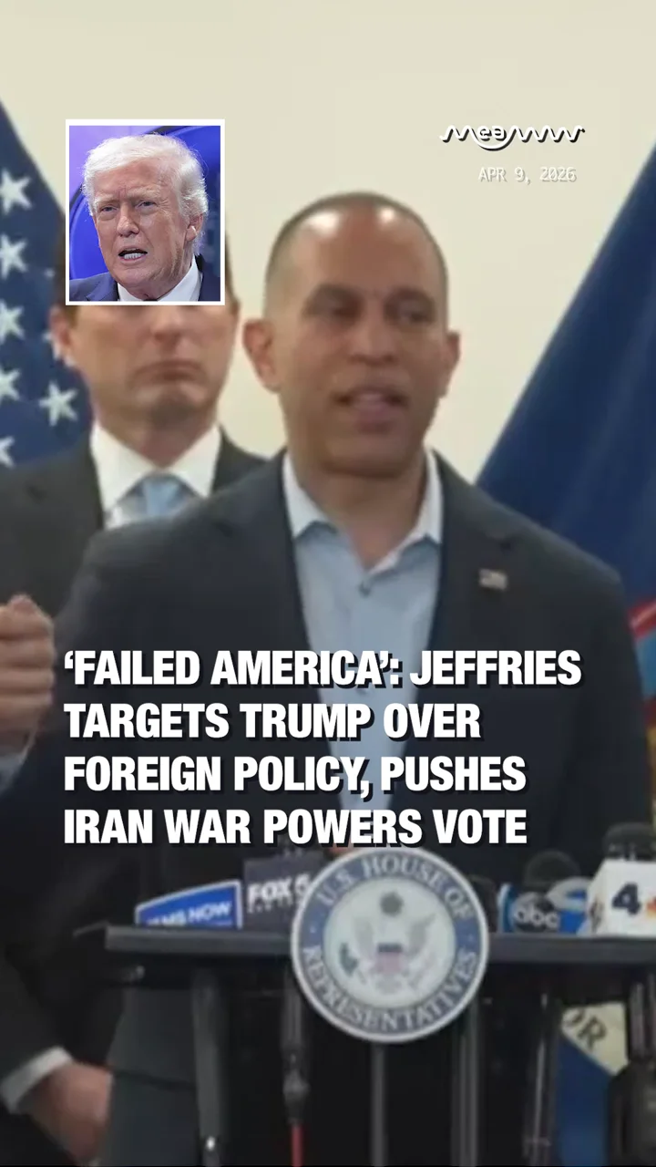 ‘Failed America’: Jeffries Targets Trump Over Foreign Policy, Pushes Iran War Powers Vote