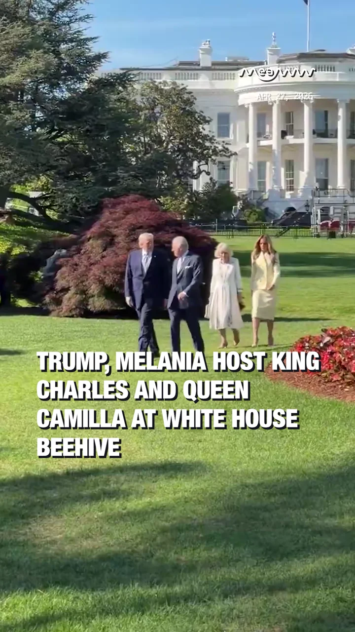 Trump, Melania Host King Charles and Queen Camilla at White House Beehive