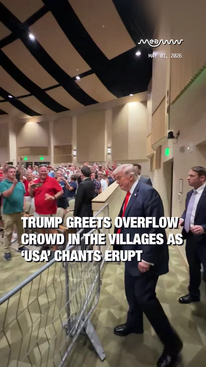Trump Greets Overflow Crowd in The Villages as ‘USA’ Chants Erupt