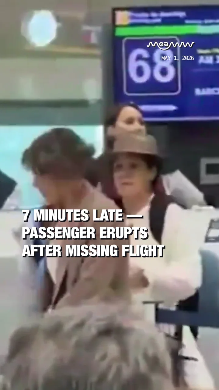 7 Minutes Late—Passenger Erupts After Missing Flight