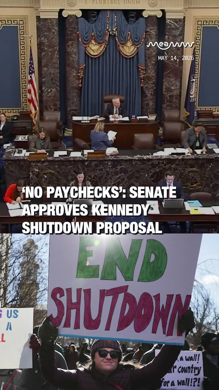 ‘No Paychecks’: Senate Approves Kennedy Shutdown Proposal