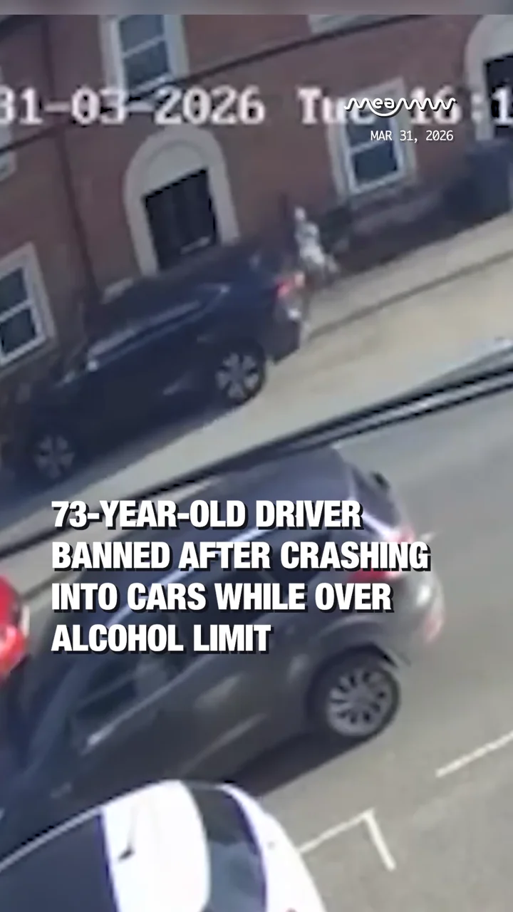 73-Year-Old Driver Banned After Crashing Into Cars While Over Alcohol Limit