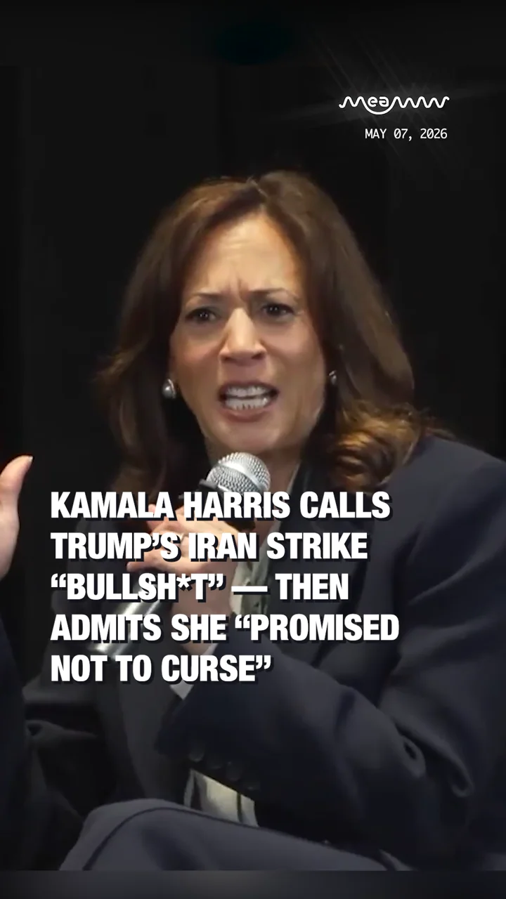 Kamala Harris Calls Trump’s Iran Strike “Bullsh*t” — Then Admits She “Promised Not To Curse”