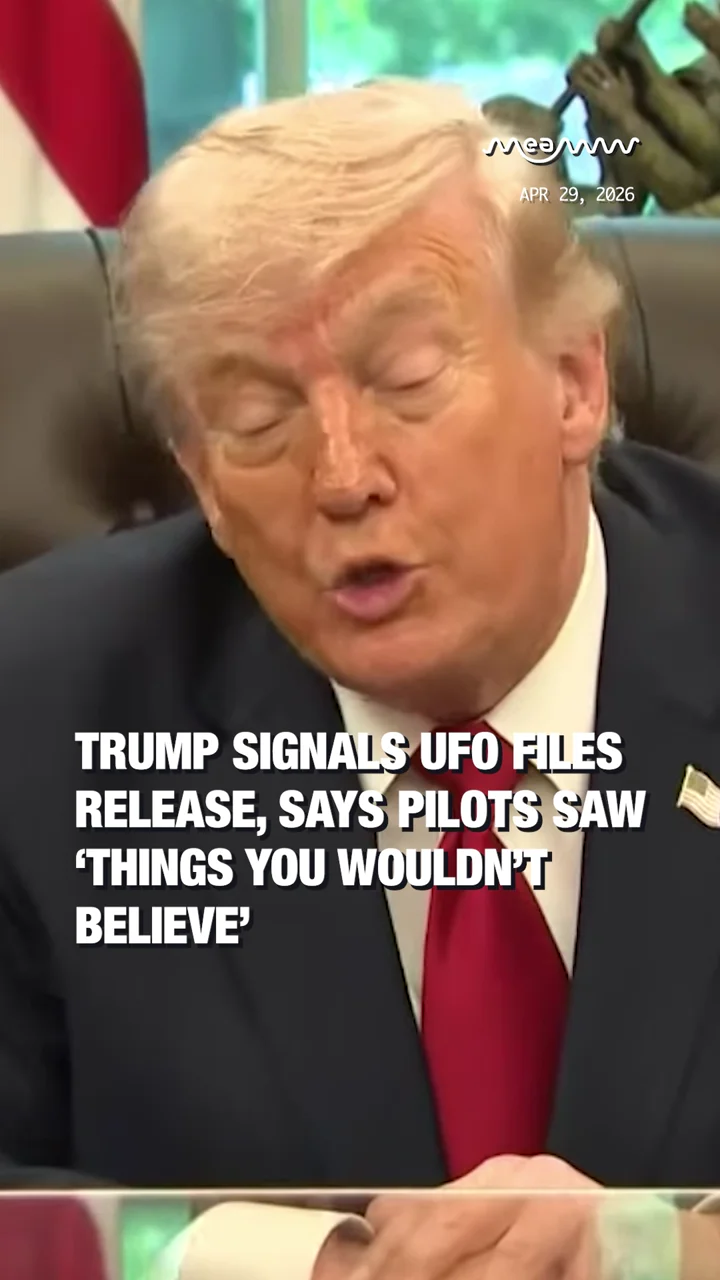 Trump Signals UFO Files Release, Says Pilots Saw ‘Things You Wouldn’t Believe’