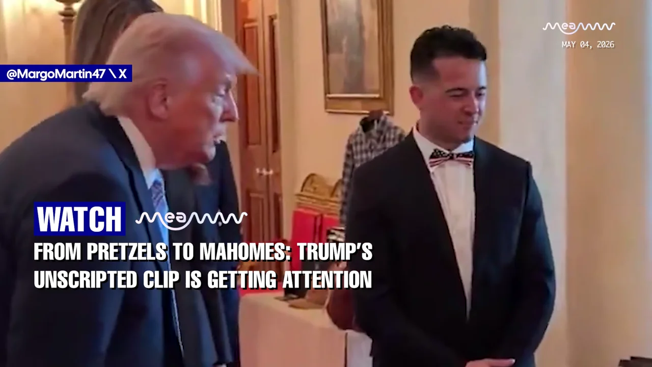 WATCH: Trump's Wild Pretzel-to-Mahomes Tangent Is the Viral Clip of the Week