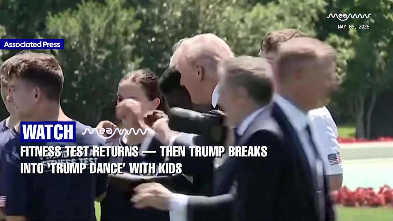 WATCH: President Trump Grooves With Kids While Teaching Them His Iconic YMCA Dance Moves At The White House!