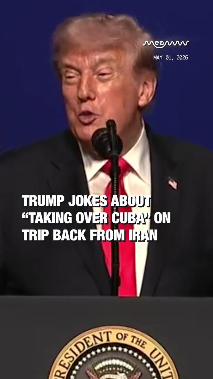 Trump Jokes About “Taking Over Cuba” on Trip Back from Iran