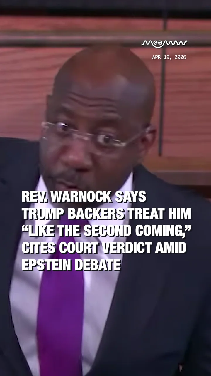 Rev. Warnock Says Trump Backers Treat Him “Like the Second Coming,” Cites Court Verdict Amid Epstein Debate