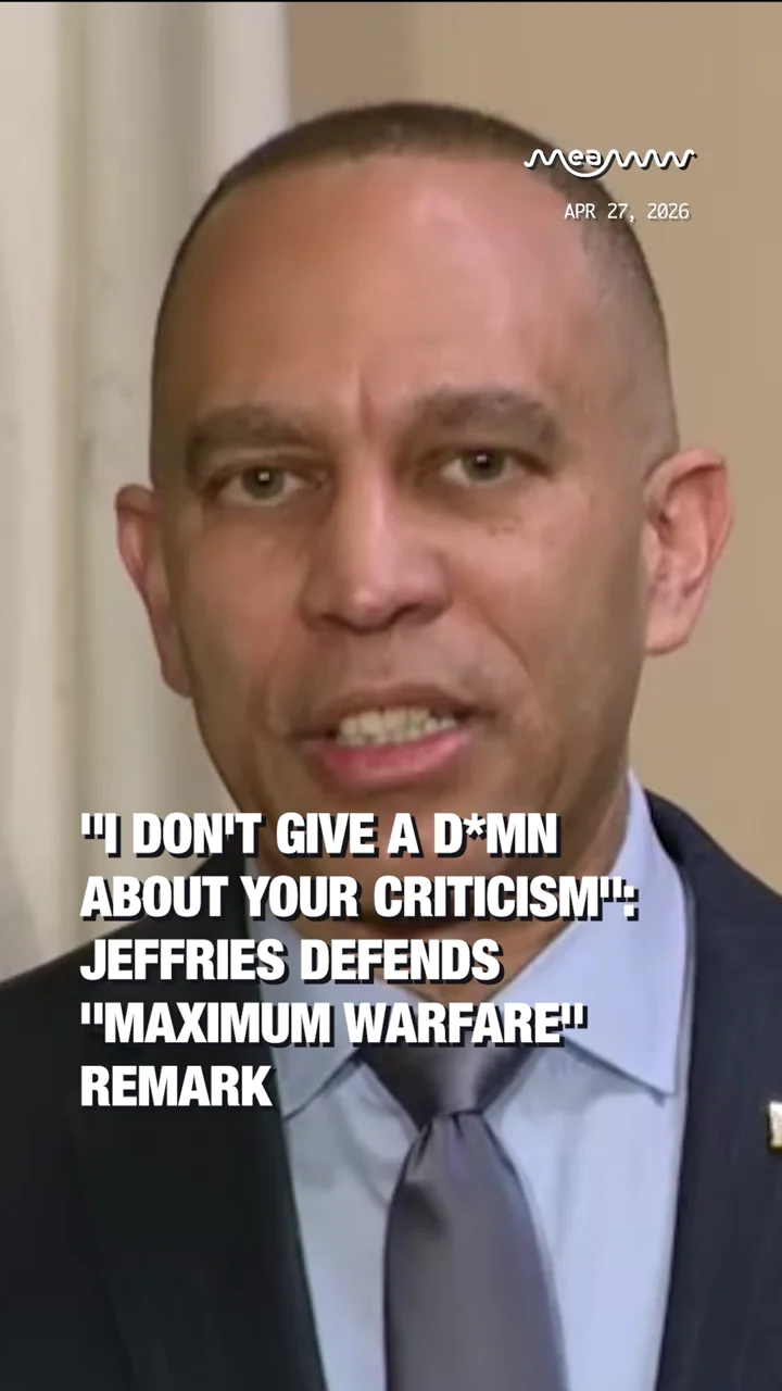 "I don't give a d*mn about your Criticism": Jeffries defends "maximum warfare" remark