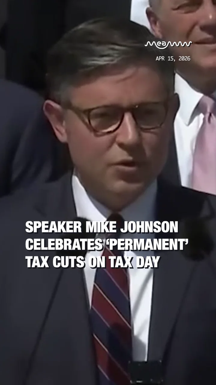 Speaker Mike Johnson Celebrates ‘Permanent’ Tax Cuts on Tax Day