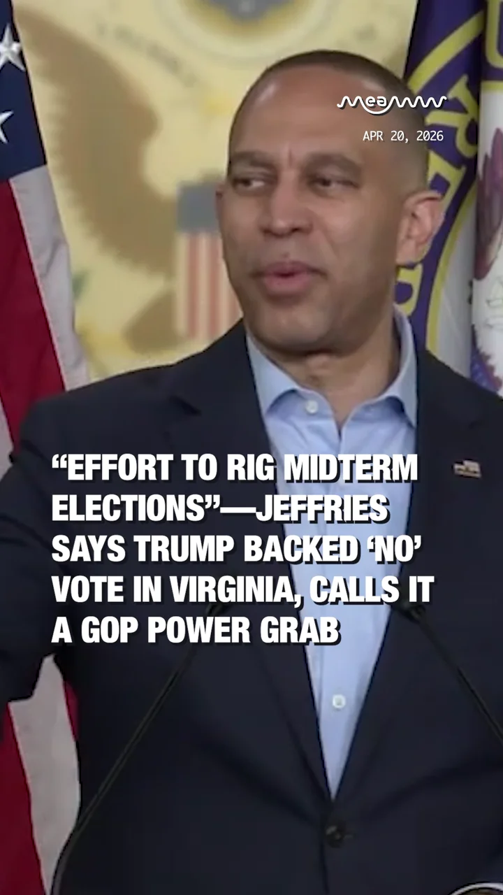 “Effort to rig midterm elections”—Jeffries Says Trump Backed ‘No’ Vote in Virginia, Calls It a GOP Power Grab