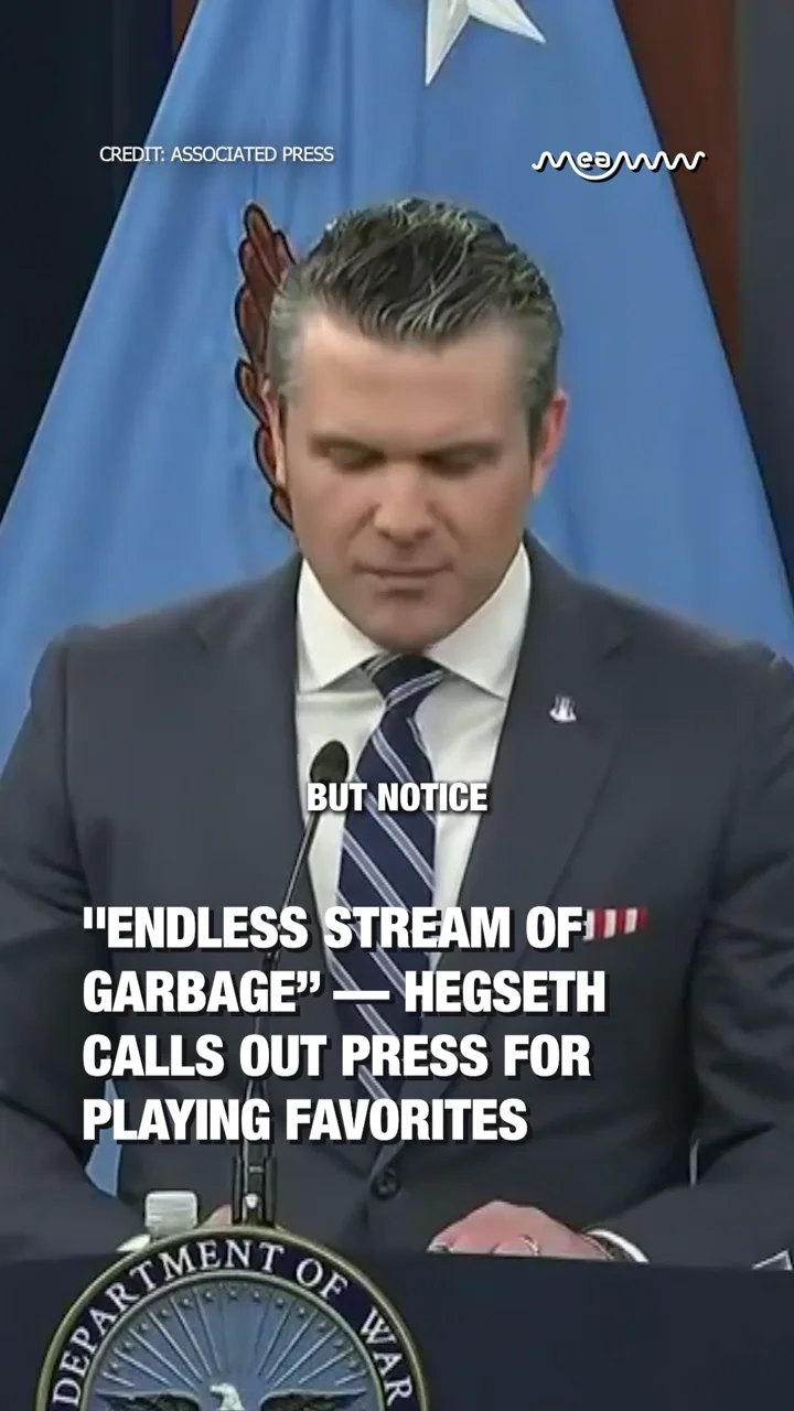 "Endless Stream Of Garbage” — Hegseth Calls Out Press for Playing Favorites