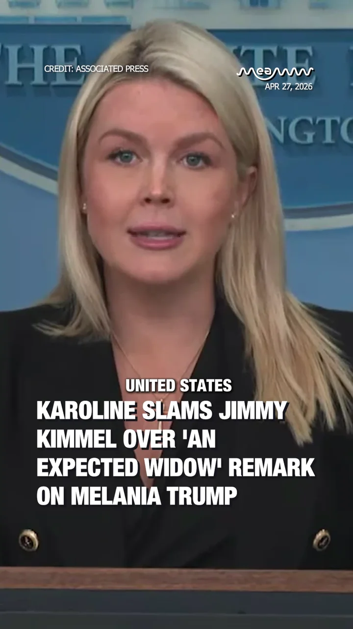 Karoline Slams Jimmy Kimmel over 'An expected widow' remark on Melania Trump