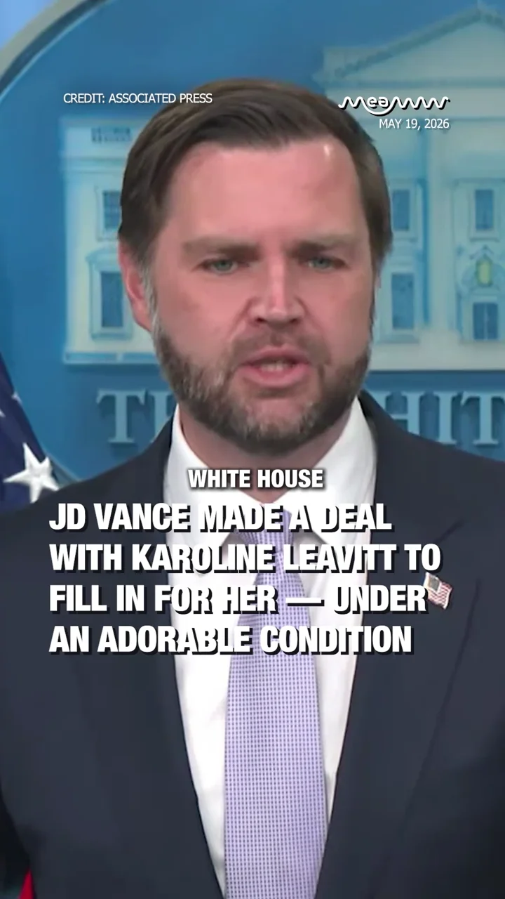JD Vance made a deal with Karoline Leavitt to fill in for her — under an adorable condition