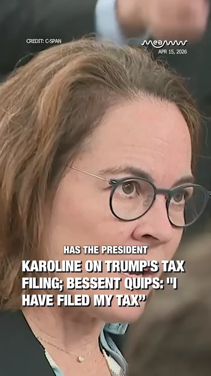 Karoline on Trump's Tax Filing; Bessent Quips: "I Have Filed My Tax”