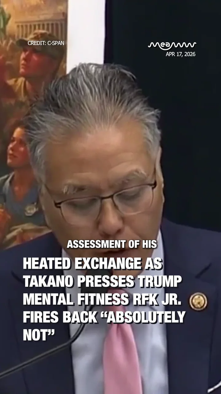 Heated Exchange as Takano Presses Trump Mental Fitness RFK Jr. Fires Back “Absolutely Not”