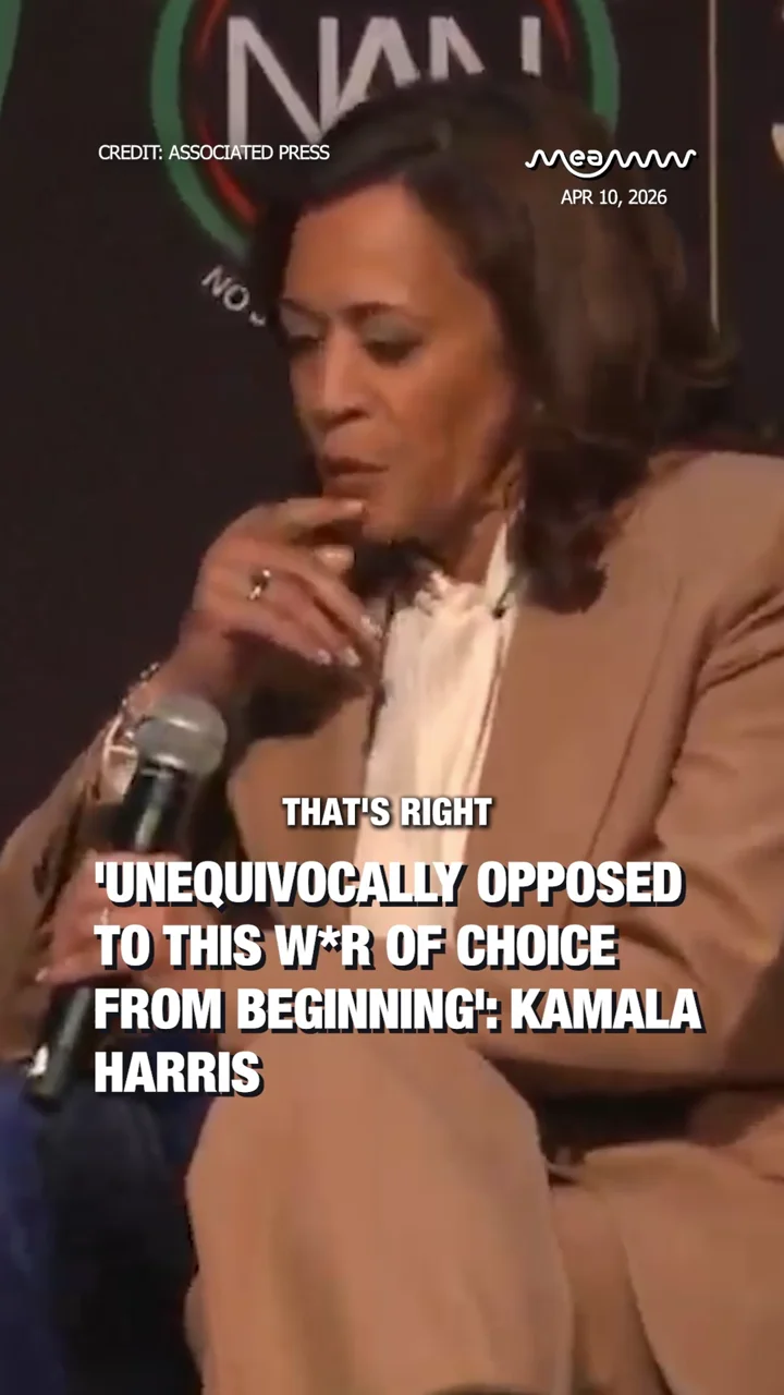 'Unequivocally opposed to this war of choice from beginning': Kamala Harris