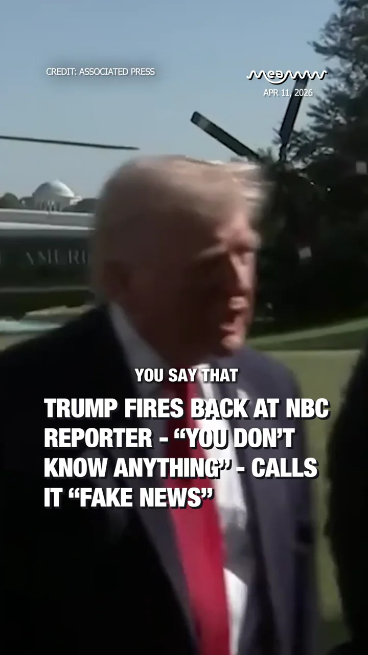 Trump Fires Back at NBC Reporter “You Don’t Know Anything” Calls It “Fake News”