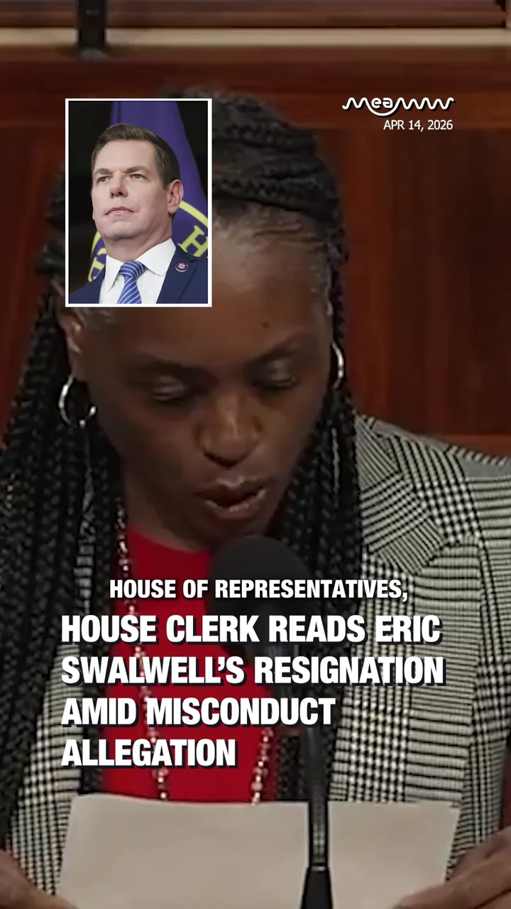 House Clerk Reads Eric Swalwell’s Resignation Amid Misconduct Allegation