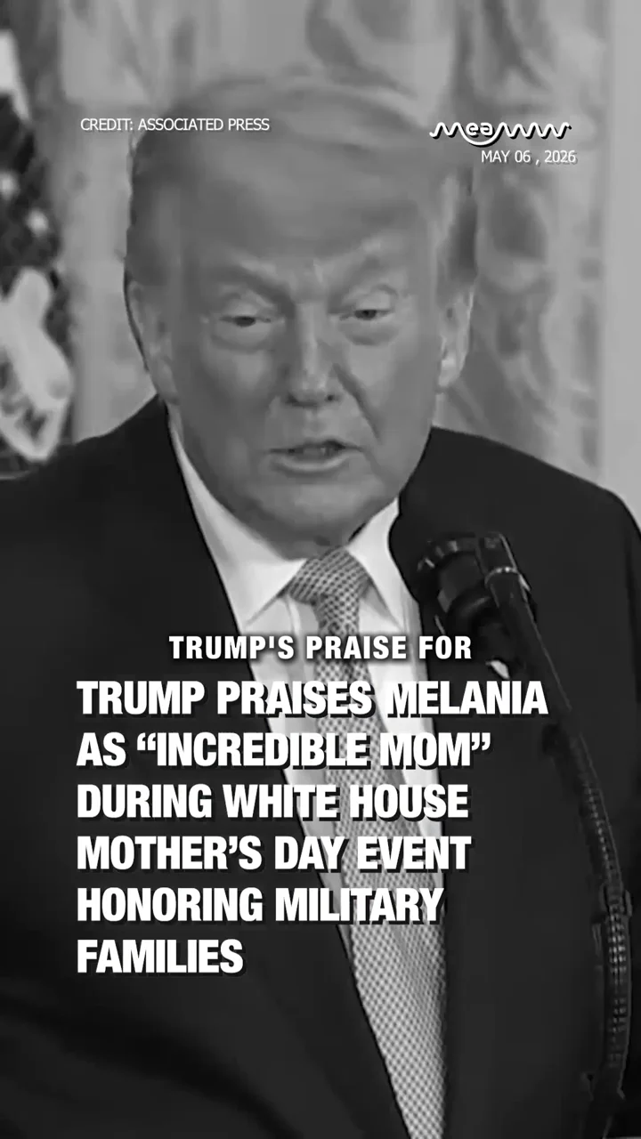Trump Praises Melania as “Incredible Mom” During White House Mother’s Day Event Honoring Military Families
