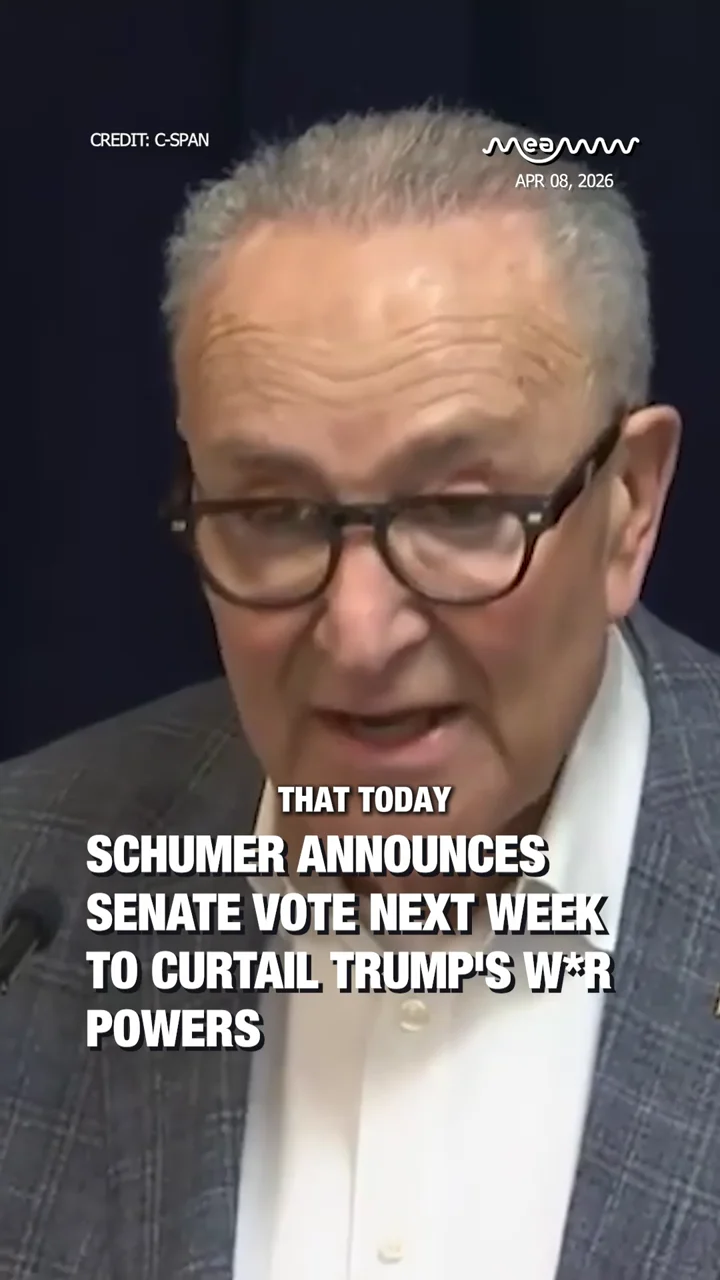 Schumer announces Senate vote next week to curtail Trump's War Powers