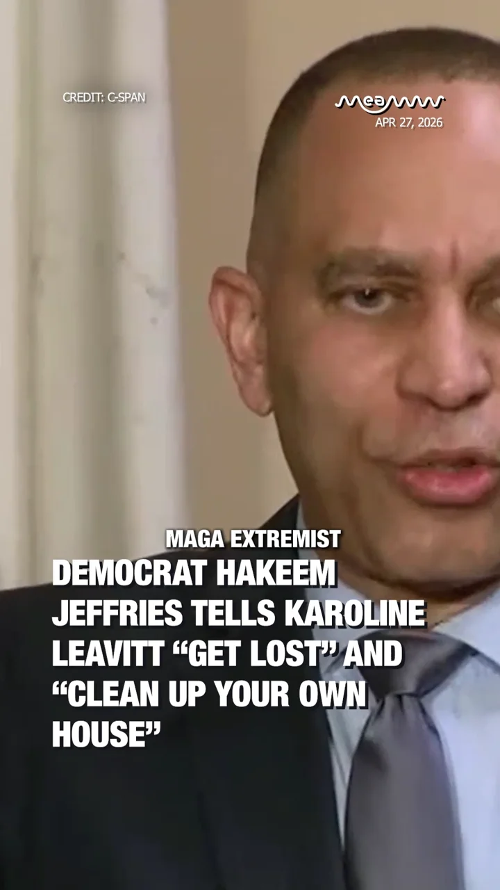 Democrat Hakeem Jeffries Tells Karoline Leavitt “Get Lost” and “Clean Up Your Own House”