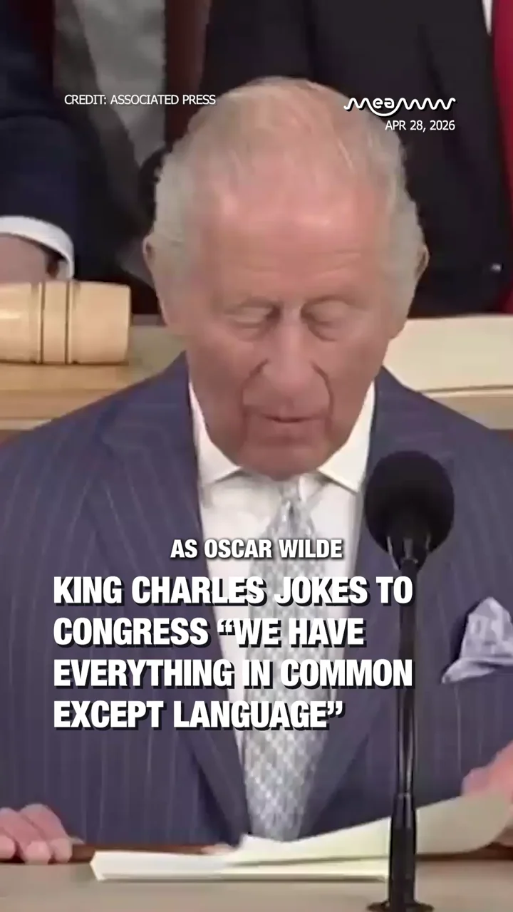 King Charles Jokes to Congress “We Have Everything in Common Except Language”