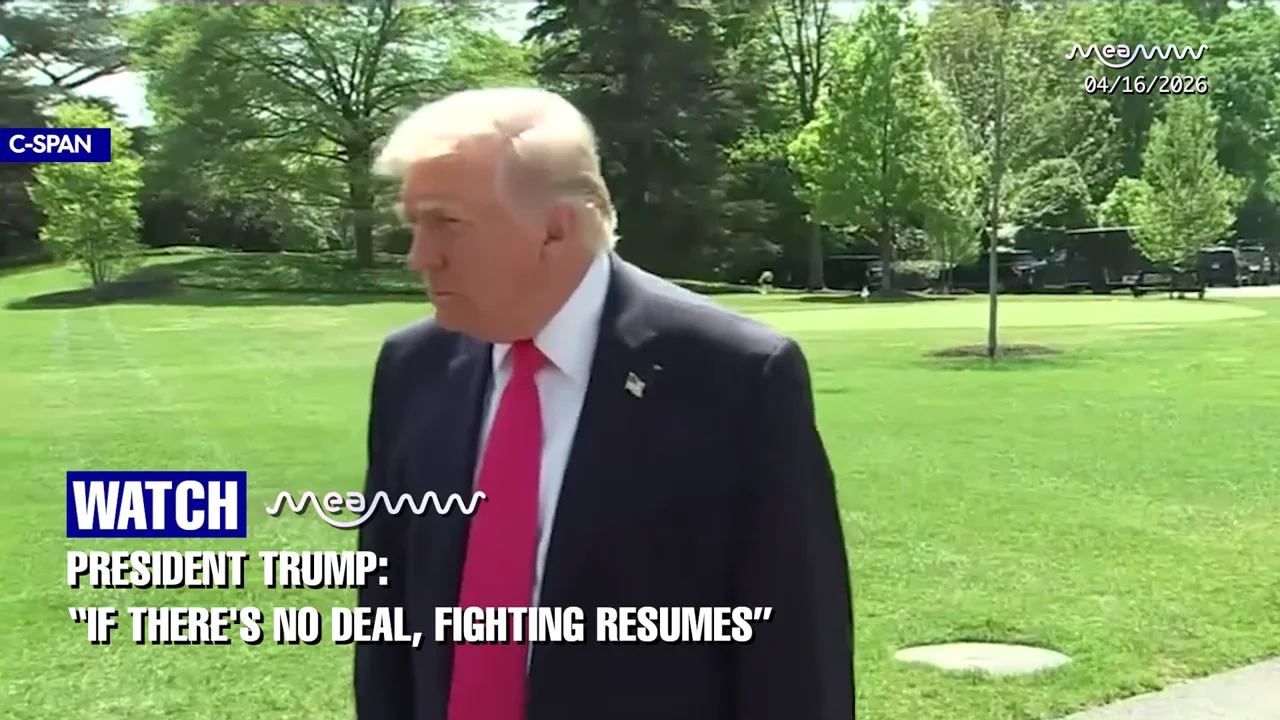 "If There's No Deal, Fighting Resumes" — Trump Issues Ceasefire Warning While Claiming Iran Agreed to Give Up Nuclear Dust