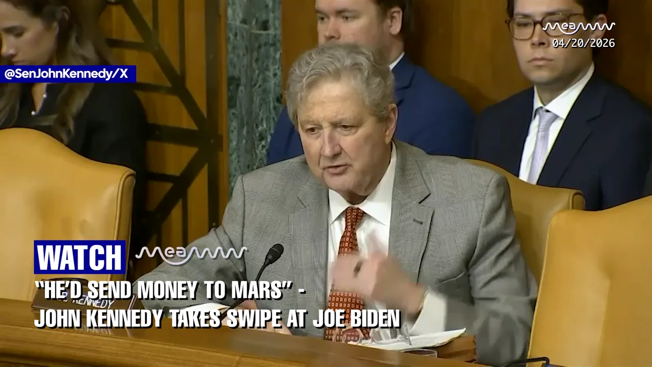 "You Inherited a Mess, Didn't You?" — Kennedy Torches Biden's Spending Record in Brutally Funny Senate Hearing