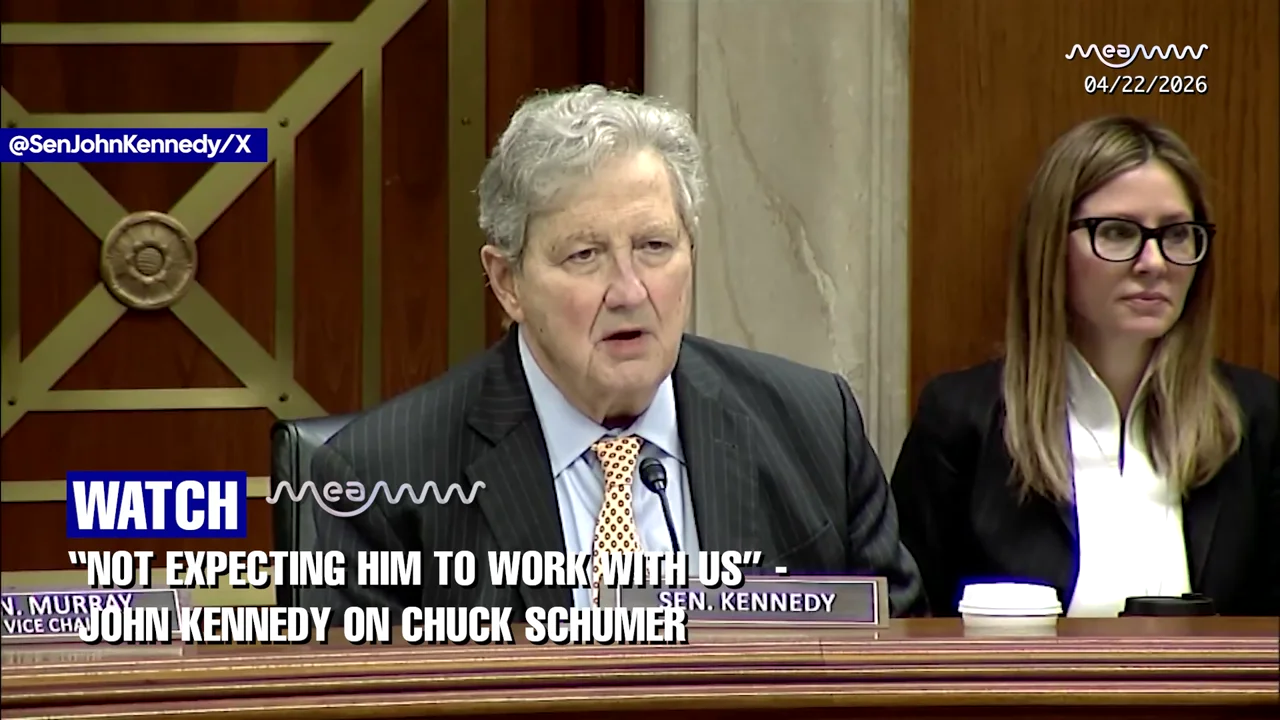 “I LIKE HIS WIFE BETTER!” WATCH John Kennedy’s HILARIOUS Takedown Of Chuck Schumer!