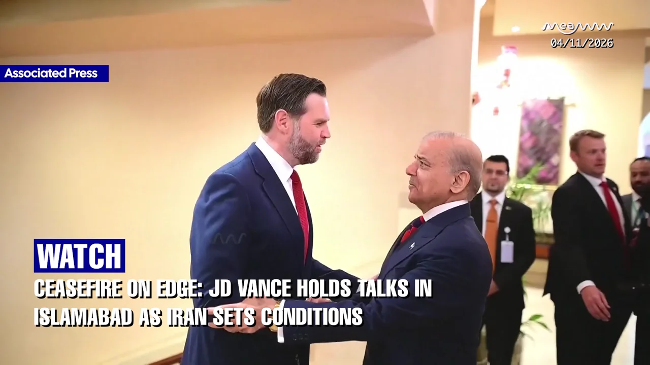 BREAKING NEWS: "JD Vance Lands in Islamabad", Meets Shehbaz Sharif Ahead of High-Stakes Iran Peace Talks