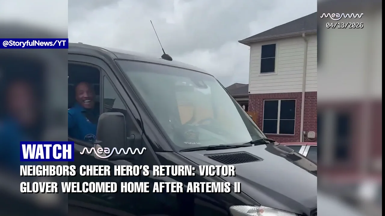 Watch Artemis II Astronaut Victor Glover Getting An Emotional Neighborhood Welcome After Historic Moon Journey