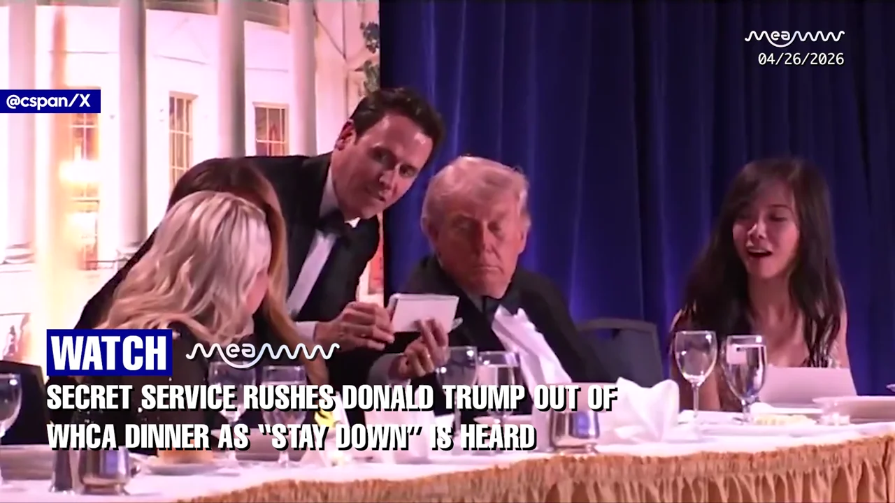 BREAKING! Trump Rushed From Correspondents' Dinner in Chaotic Security Evacuation Caught Live