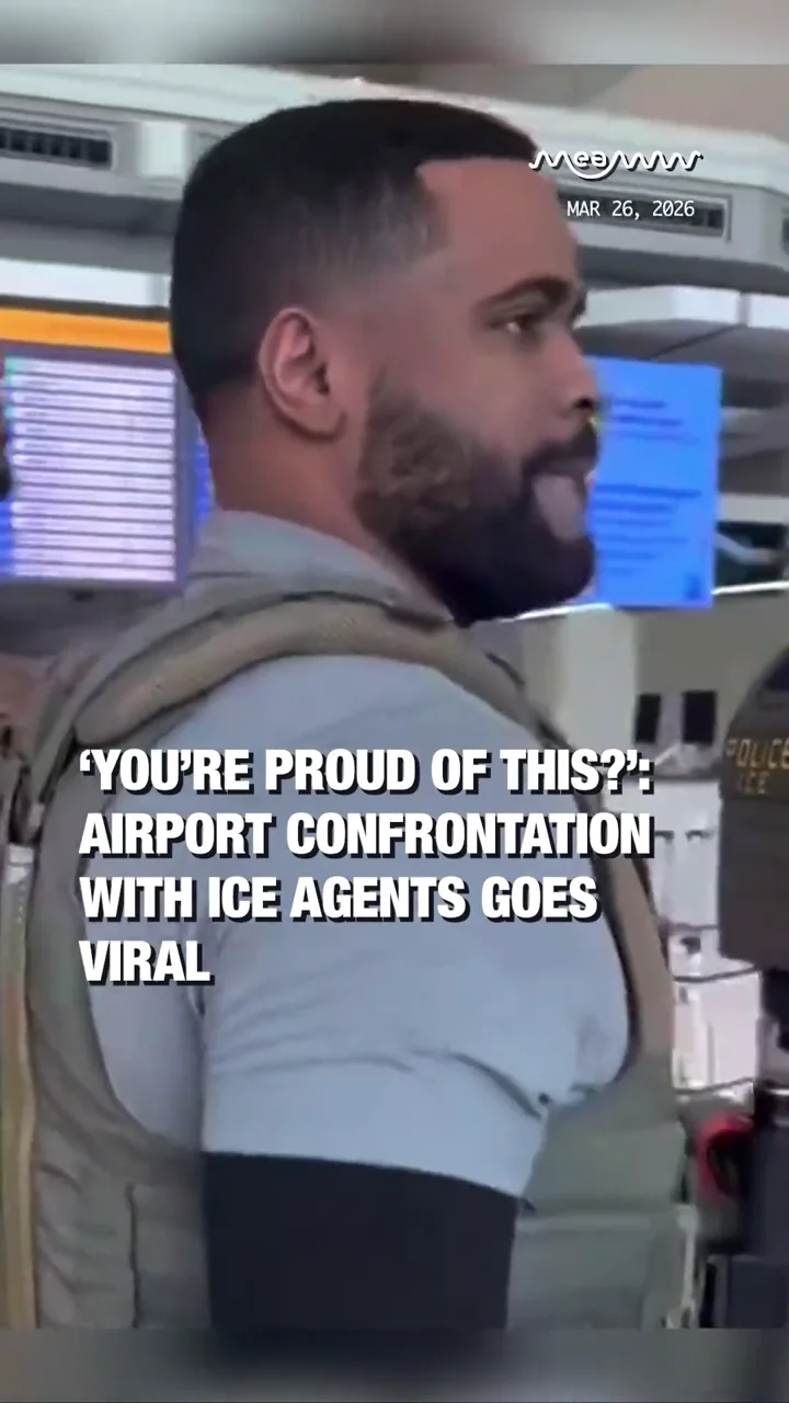 ‘You’re Proud of This?’: Airport Confrontation with ICE Agents Goes Viral