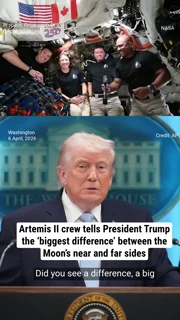 Artemis II crew tells President Trump the ‘biggest difference’ between the Moon’s near and far sides