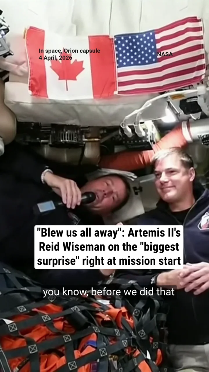 "Blew us all away": Artemis II Commander Reid Wiseman on the "biggest surprise" right at mission start