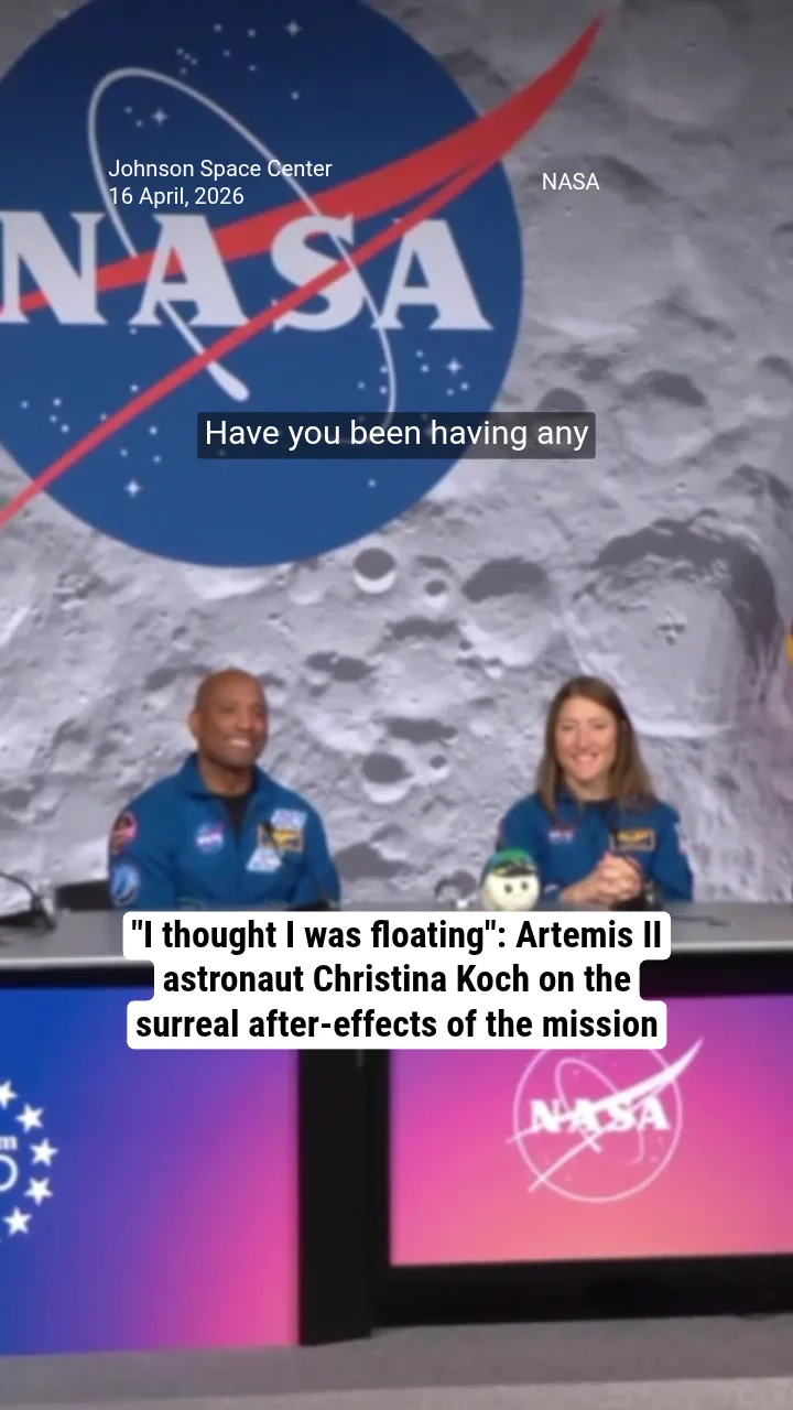 "I thought I was floating": Artemis II astronaut Christina Koch on the surreal after-effects of the mission