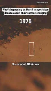 What's happening on Mars? Images taken decades apart show surface changing
