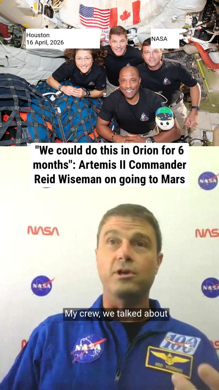 "We could do this in Orion for 6 months": Artemis II Commander Reid Wiseman on Mars potential
